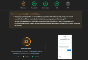 Google Lighthouse Report
